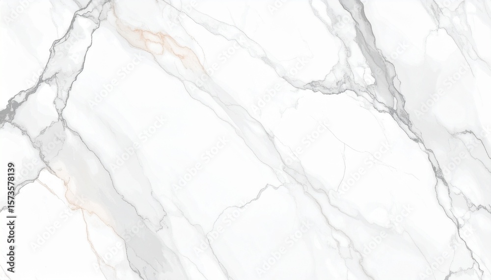 Fototapeta premium Elegant White Marble Vector Background – Soft Gray & Beige Veins, Seamless Minimal Design