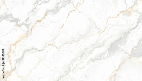 Elegant White Marble Vector Background – Soft Gray & Beige Veins, Seamless Minimal Design