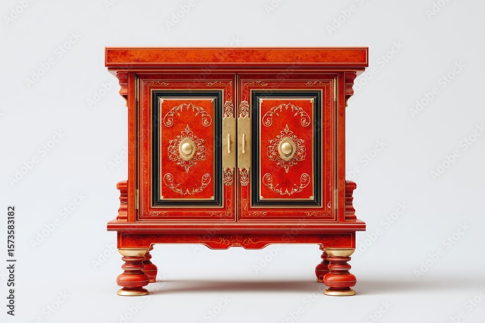 Fototapeta premium Cabinet isolated on white background