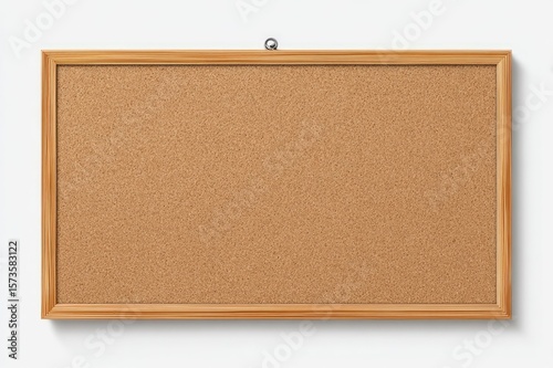 Bulletin board isolated on white background