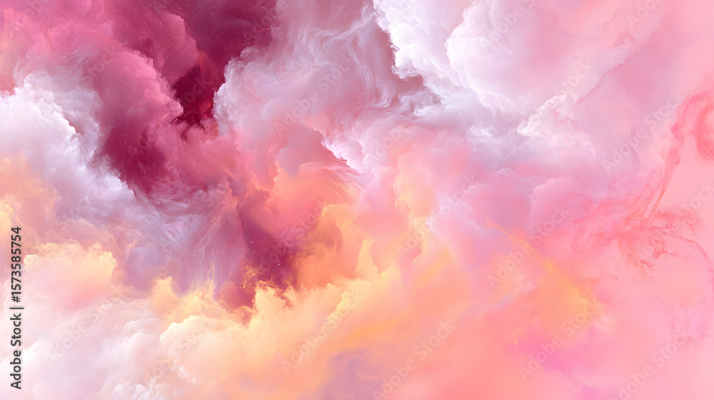 Fototapeta premium Pink and Purple Cloud Abstract