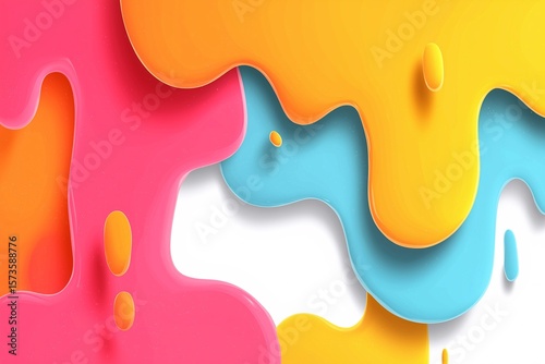Colorful Background with Splash Art. Fluid and Modern Design for Creative Branding