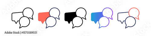 Conversation multiple icon