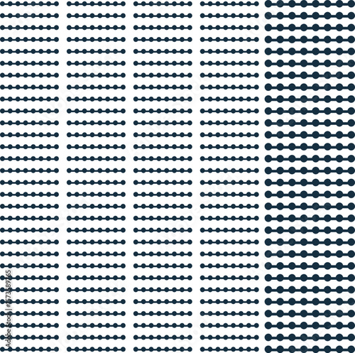 The texture consists of horizontal rows of dots connected by a line. The dots are larger on one edge of the image.