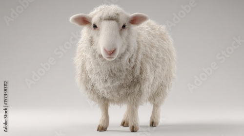 White sheep studio portrait
