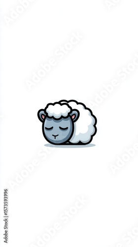 Cartoon sheep illustration