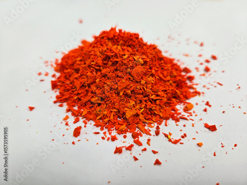 a color pigment on paper