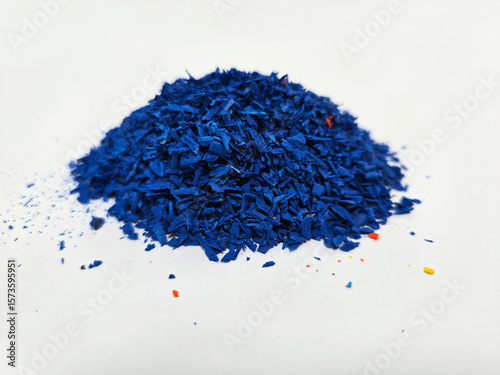 a color pigment on paper