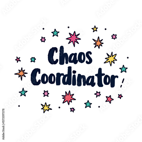 This “Chaos Coordinator” design is a bold, witty typography graphic perfect for t-shirts, hoodies, mugs, tote bags, and stickers. Whether you're managing kids, meetings, or pure mayhem.