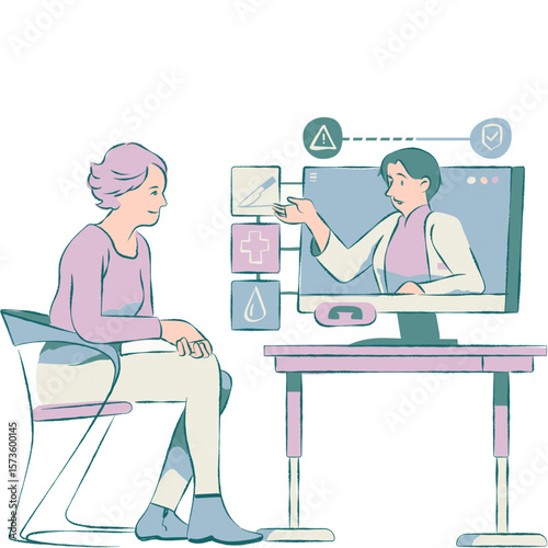 doctor and patient in hospital