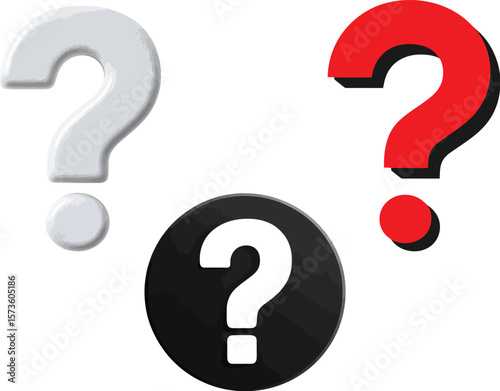question mark icons