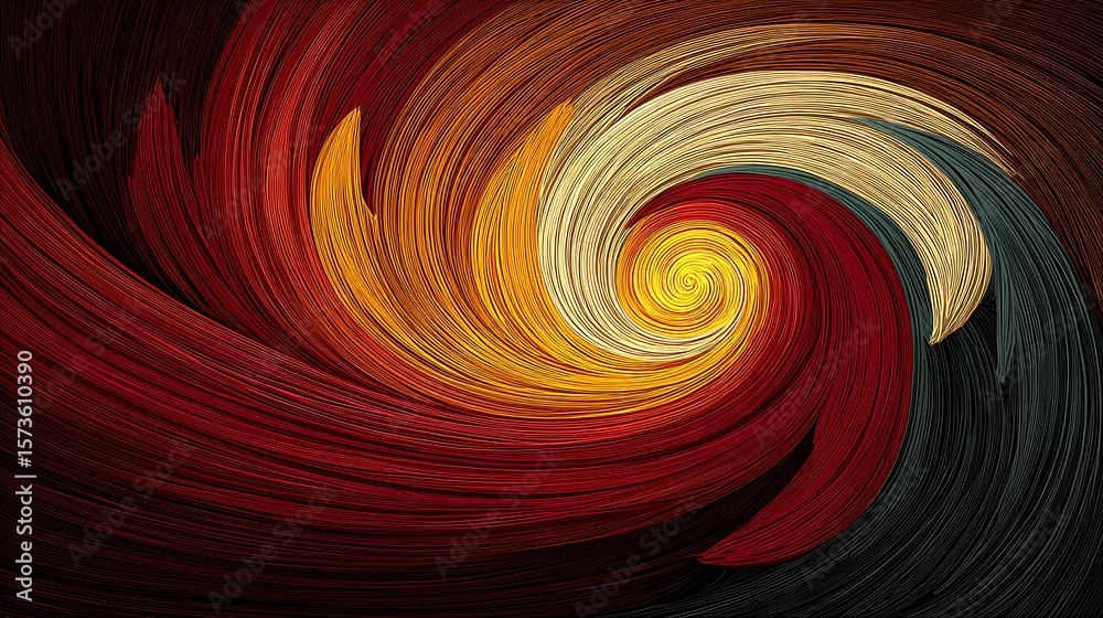 Fototapeta premium Dynamic colorful swirl background design