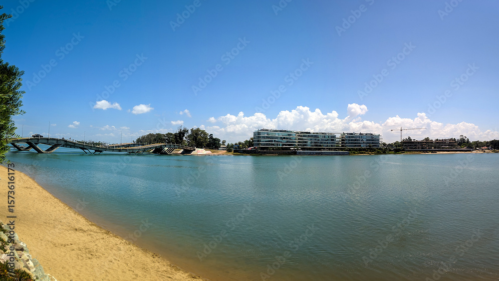 Fototapeta premium Ponte ondulada no Uruguai