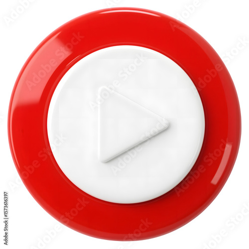 Free Download  Play Button in Glossy Red Circle PNG - GFXLoad
