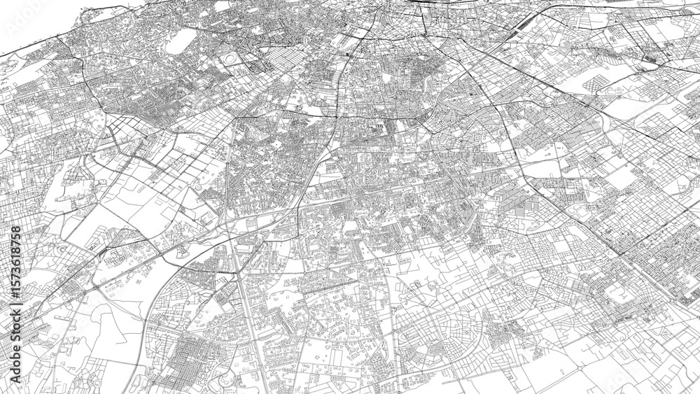 Fototapeta premium 3D illustration of city and urban in Casablanca Morocco