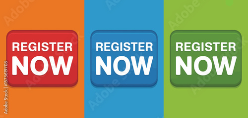 Register Now Buttons in Different Colors