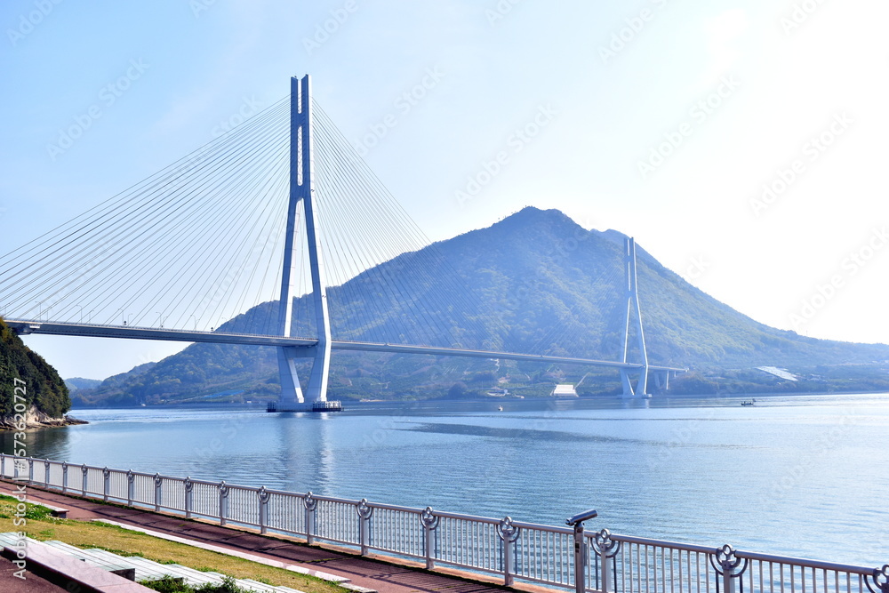 Obraz premium 愛媛 しまなみ海道 サイクリストの聖地