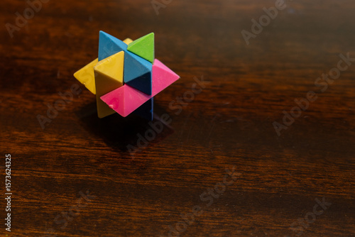 Wallpaper Mural Small colorful plastic star used as a puzzle. Torontodigital.ca