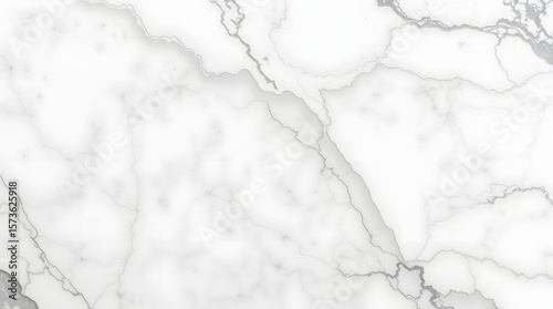 Elegant White Marble Texture Smooth Surface with Subtle Veins for Backgrounds and Design Elements