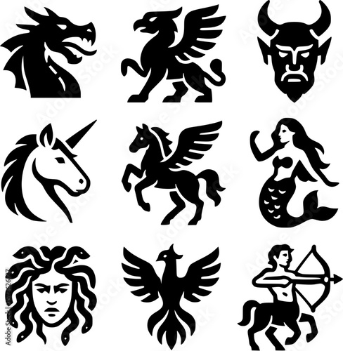 Ancient and greek myth icon pack