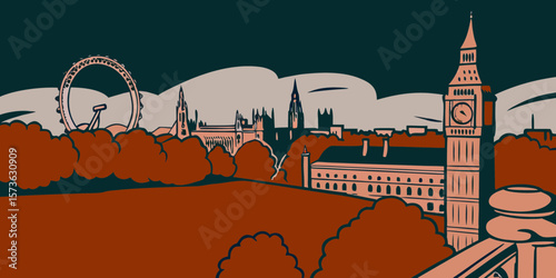 vector illustration of city