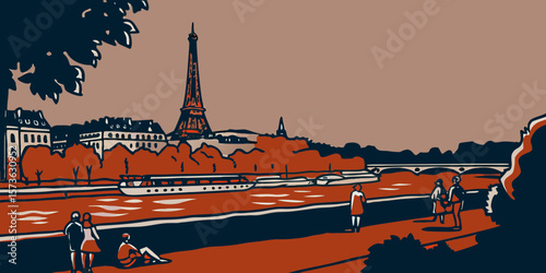 grunge urban background with grunge effect