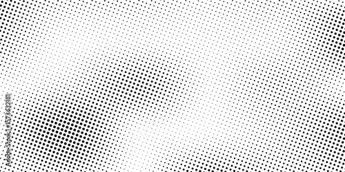 grunge Halftone white and black dots pattern and black gradient grunge texture background. Dotted line comic sport style vector illustration
