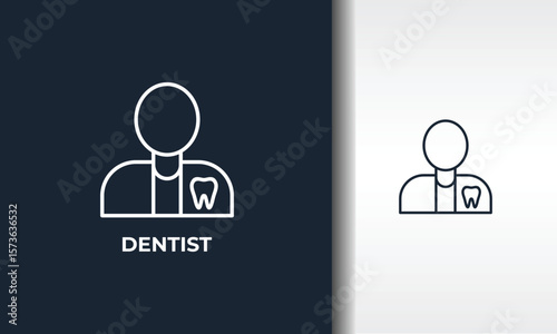 Dentist Vector, Icon Or Logo Sign Isolated Symbol Illustration