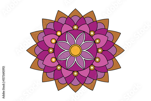 Mandala abstract spiritual art vector art illustration