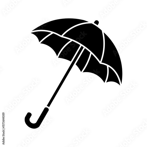  umbrella icon white on background