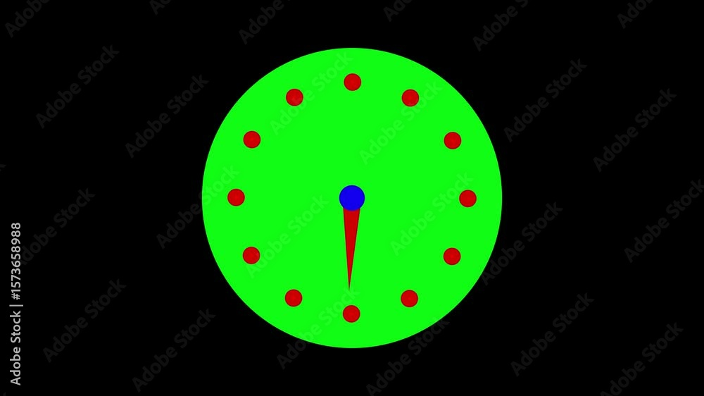 clock icon animation . simple, black-and-white minimalist clock icon ...
