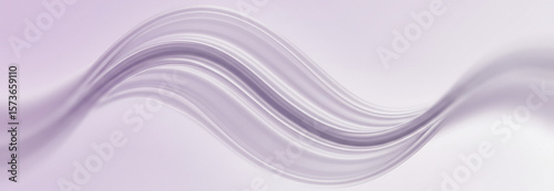 Wallpaper Mural Abstract flowing wave design in shades of lavender and white background, evoking softness and balance ideal for gentle tech visuals, editorial layouts, or spa-themed branding Torontodigital.ca