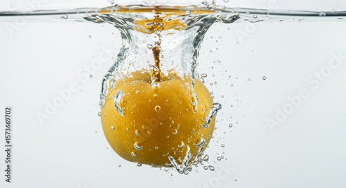 apple and clear water