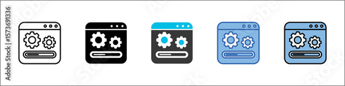 Software Update Icon Pack Multistyle Illustration