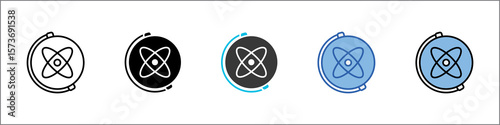 Gyroscope Icon Pack Multistyle Illustration