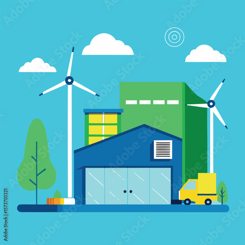 Eco Warehouse Automation Using Wind Energy And Electric Systems For Green Supply Chains