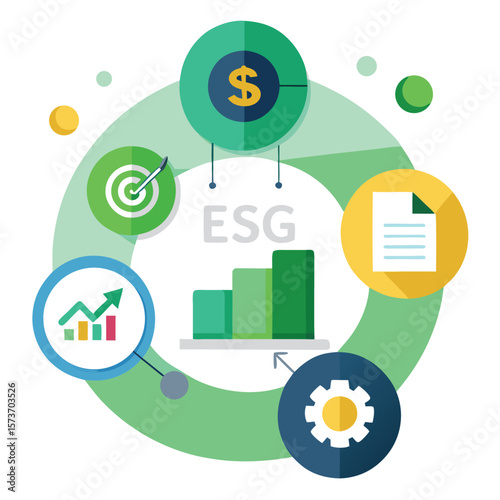 ESG Audit Process Showing Financial Transparency And Compliance Metrics