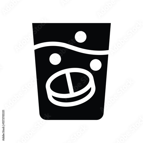 effervescent glyph icon illustration vector graphic.eps