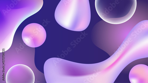 Abstract purple and pink fluid shapes suitable for modern backgrounds, graphic design projects, advertising, and web design layouts.