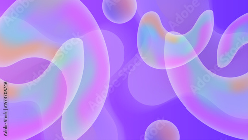 Abstract pastel purple overlapping shapes. Suitable for backgrounds, art projects, graphic design, and digital creations needing a soft, modern touch.