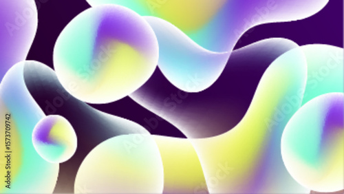 Abstract blue pink and white blobs are dynamic and artistic, suitable for backgrounds, digital art, or design projects needing a vibrant touch.