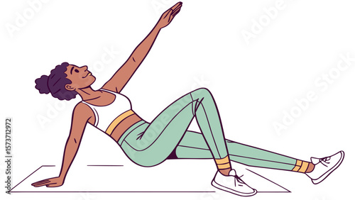 Seated oblique twist exercise tutorial for core strength and flexibility training at home or gym workout