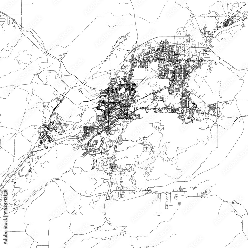Fototapeta premium 3D illustration of city and urban in Greater Sudbury Canada