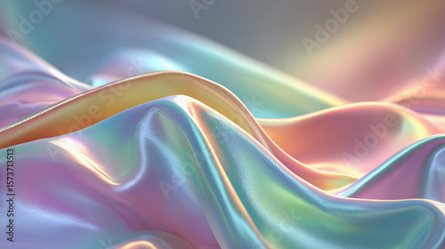 Wallpaper Mural Minimalist Abstract Iridescent Surface: A soft and smooth background with a colorful, pearlescent sheen, creating a modern design.
 Torontodigital.ca