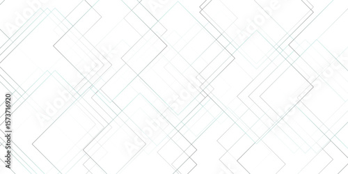 Abstract geometric background of overlapping lines in teal gray and black against a white backdrop for modern designs