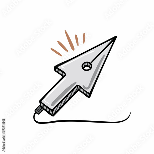 Vector icon of a text cursor (blinking line), representing the active text insertion point in a word document