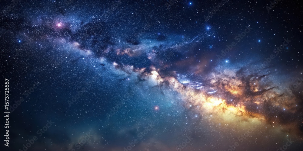 Fototapeta premium Minimalist Dark Sky Background