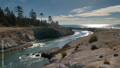 view of the coast of the sea