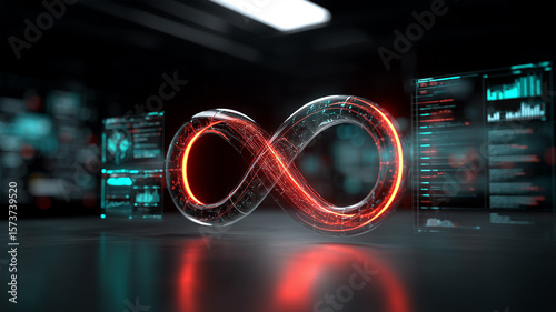 エンジニアが無限ループを操作する画面表示