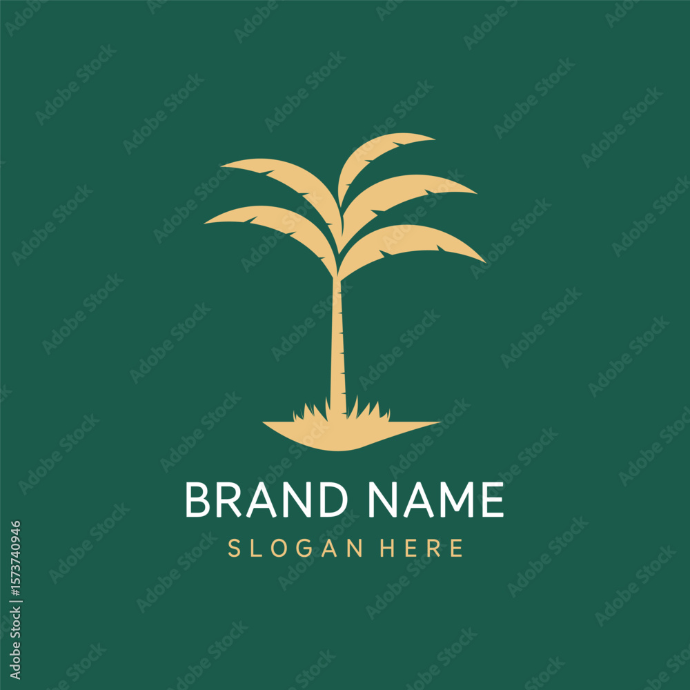 Obraz premium Vector Palm Tree Summer Design